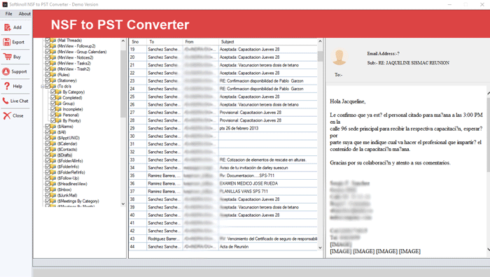 how to nsf to pst